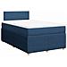 Giroletto a Molle con Materasso Blu 120x190 cm in Tessuto - Foto miniatura 1