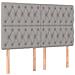Giroletto a Molle con Materasso Grigio Chiaro 140x190cm Tessuto - Foto miniatura 6