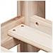 Letto Soppalco con Scala e Tetto 80x200 cm Legno Massello Pino - Foto miniatura 9