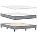 Letto box spring con materasso Grigio chiaro 160 x 200 cm - Foto miniatura 1