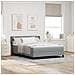 Letto box spring con materasso Grigio chiaro 160 x 200 cm - Foto miniatura 2