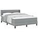 Letto box spring con materasso Grigio chiaro 160 x 200 cm - Foto miniatura 3