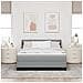 Letto box spring con materasso Grigio chiaro 160 x 200 cm - Foto miniatura 5