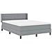 Letto box spring con materasso Grigio chiaro 160 x 200 cm - Foto miniatura 7