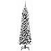 Albero di Natale snodato Bianco 210 cm PVC - Foto miniatura 5