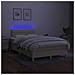 Letto a Molle con Materasso e LED Crema 120x190 cm in Tessuto - Foto miniatura 5
