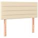Letto a Molle con Materasso e LED Crema 120x190 cm in Tessuto - Foto miniatura 9