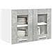 Armadio pensile Riga 2 pcs Grigio cemento 60 x 31 x 40 cm - Foto miniatura 3