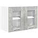 Armadio pensile Riga 2 pcs Grigio cemento 60 x 31 x 40 cm - Foto miniatura 5