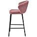 Sgabello moderno in velluto rosa scuro GATTA per cucina - Foto miniatura 4
