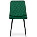 Sedia TURIN - Velluto verde scuro x 4 - Foto miniatura 3