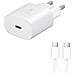 Caricabatterie Fast Charging Originale Rapido Casa Usb-c Type C Ep-ta800 25w White - Foto miniatura 4