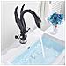 Rubinetto per lavabo da bagno, Blackswan, tipo M130, modello Black Swan, misura 33 cm - Foto miniatura 4