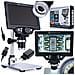 Mikroscopio Digitale Lcd 7"" Nanozoom Ax1200 - Ingrandimento 1200x | 12mp | Full Hd 1080p | Led | Usb | Microsd | Treppiede In Alluminio - Foto miniatura 1