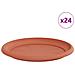 Vassoio Rotondo per Fiori 24 pcs Rosso Mattone Ø 27 x 2,5 cm - Foto miniatura 1