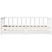 Dormeuse con Cassetti Bianco 90x190 cm Legno Massello di Pino - Foto miniatura 4
