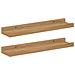 Scaffale da parete con lo scaffale 2 pcs Marrone 40 x 9 x 3 cm - Foto miniatura 1
