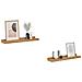 Scaffale da parete con lo scaffale 2 pcs Marrone 40 x 9 x 3 cm - Foto miniatura 3