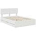 Struttura del letto Bianco 160 x 200 cm Legno Ingegnerizzato - Foto miniatura 4