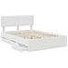 Struttura del letto Bianco 160 x 200 cm Legno Ingegnerizzato - Foto miniatura 5