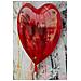 Stampa Con Led Su Tela Heart Bambina Con Palloncino Cuore Con Applicazione 3d - Foto miniatura 3