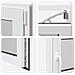 Finestra per Soffitta RISOR 100 x 50 cm PVC e Vetro Bianco - Foto miniatura 7