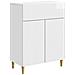 Credenza Bianco Lucido 66 x 34,5 x 90 cm Legno ingegnerizzato - Foto miniatura 1