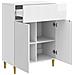 Credenza Bianco Lucido 66 x 34,5 x 90 cm Legno ingegnerizzato - Foto miniatura 3