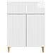 Credenza Bianco Lucido 66 x 34,5 x 90 cm Legno ingegnerizzato - Foto miniatura 4