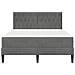 Struttura letto con materasso Grigio scuro 140 x 190 cm Velluto - Foto miniatura 6