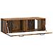 Mobile Porta TV da Muro Legno antico 98 x 41 x 30 cm - Foto miniatura 3