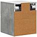 Mobiletto da notte a muro con cassetto 2 pcs Grigio Cemento - Foto miniatura 7