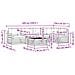 Set di divani da esterno 6 pcs Bianco e Grigio Chiaro - Foto miniatura 8