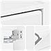 Mobiletto per Scarpe da Muro BREDA 71 x 17 x 43 cm Bianco - Foto miniatura 7