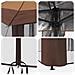 Gazebo con 4 Pareti 2,6 x 2,6 m Beige e Marrone - Foto miniatura 7