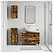 Set di armadietti da bagno in 3 pezzi HAARLEM Rovere Fumo - Foto miniatura 8