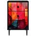 Armadio da Notte HEESCH Rovere Nero 36 x 33 x 61 cm - Foto miniatura 5