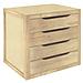 Cassettiera in Legno Multiuso a quattro Cassetti Rettangolari - Foto miniatura 1