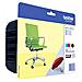 LC-229XLVALBP Cartuccia Ink Originale Nera Giallo Magenta Ciano per MFC-5320/5620/5720 Capacità 2400 Pagine Confezioni 4 pezzi - Foto miniatura 2