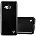 Custodia Compatibile Con Nokia Lumia 550 In Nero Metallico - Coperchio Protettivo In Silicone Tpu Flessibile - Foto miniatura 1