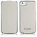 Iphone 5 / 5s / Se Caso In Vera Pelle Bianca Electroplating - Foto miniatura 1