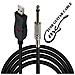 Usb Cavo Della Chitarra Chitarra Basso Al Usb Del Pc Di Registrazione Convertitore Di Cavo Di Collegamento Di Interfaccia Usb A 6.5mm Jack Cavo Di Registrazione Del Computer - 3m 10ft - Foto miniatura 1