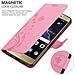 Cadorabo Custodia Compatibile Con Huawei P8 Lite 2017 In Rosa Fiore - Coperchio Protettivo In Design Floreale Con Chiusura Magnetica, Funzione Stand E Slot Per Carte - Foto miniatura 5