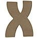 Lettera Maiuscola X In Legno Mdf Per La Decorazione - 8 Cm - Foto miniatura 1