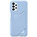 Cover Con Card Slot Case Samsung Ef-oa135tlegww Per Galaxy A13 Sm-a135f Blu - Foto miniatura 5
