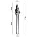 Fresa Da Trapano 25 Mm Gambo 6mm Punta Rotante Per Intaglio Legno Acciaio Ferro Mx1225m06 - Foto miniatura 2