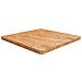 Piano Tavolo Quadrato Marrone Chiaro 80x80x4cm Rovere Trattato - Foto miniatura 1