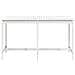 Tavolo Da Giardino Bianco 203,5x90x110cm Legno Massello Di Pino - Foto miniatura 2