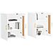 Armadietti A Parete 2 Pz Bianchi In Legno Multistrato - Foto miniatura 3