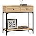 Tavolino Consolle Rovere Sonoma 75x34,5x75cm Legno Multistrato - Foto miniatura 3